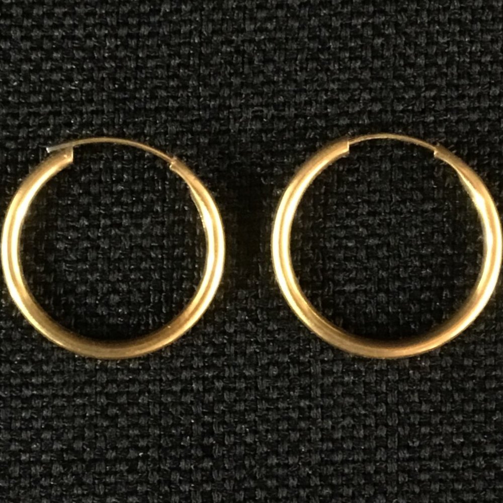 Goldtone Hoops